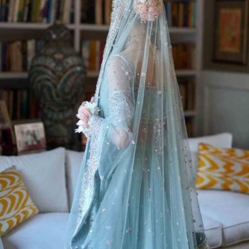 Wedding Dress 2024 light blue color